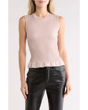 AllSaints Ode Sleeveless Peplum Top - Pink