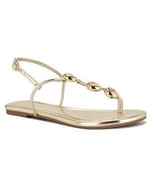 Nine West Bello Slingback Thong Sandal - Natural