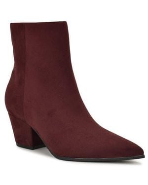 Nine West Serri Block Heel Bootie - Purple