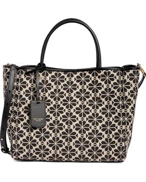 Kate Spade Spade Flower Jacquard Tote - Black