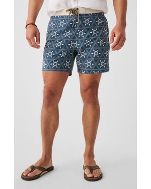 Faherty Biarritz Board Shorts - Blue