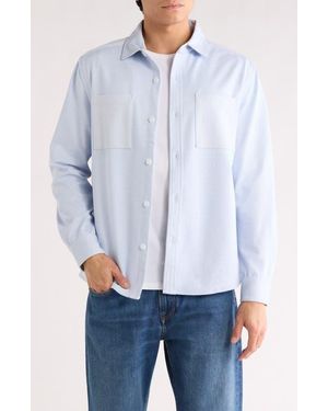 Robert Barakett Fegan Long Sleeve Overshirt - Blue