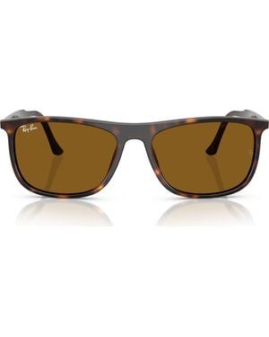 Ray-Ban 58Mm Rectangular Sunglasses - Brown