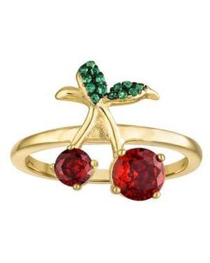 FZN Cubic Zirconia Cherry Ring - Multicolor