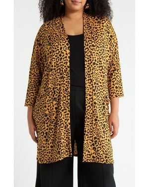 Forgotten Grace Three-Quarter Sleeve Duster - Yellow