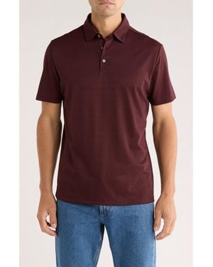 WESTZEROONE Atwood Pima Cotton Blend Jersey Polo - Red