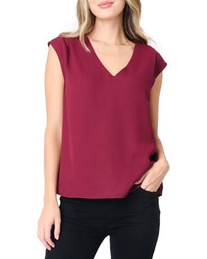 Gibsonlook The Favorite V-Neck Sleeveless Top - Red