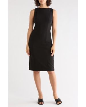 Nordstrom Rack Sleeveless Stretch Crepe Sheath Dress - Black