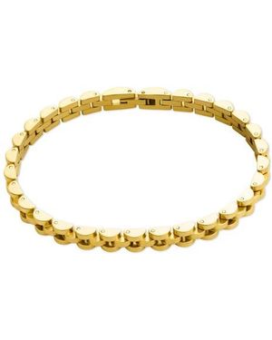 Sterling Forever Dainty Thin Band Bracelet - Yellow