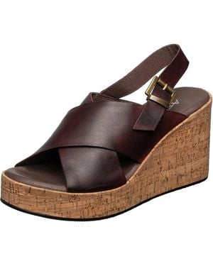 Antelope Aly Wedge Platform Sandal - Brown