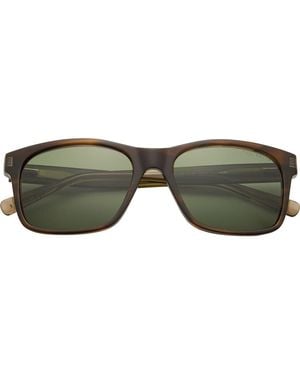 Ted Baker 56Mm Full Rim Square Polarized Sunglasses - Green
