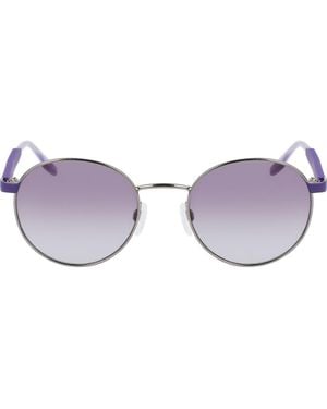 Converse Ignite 51Mm Gradient Round Sunglasses - Purple