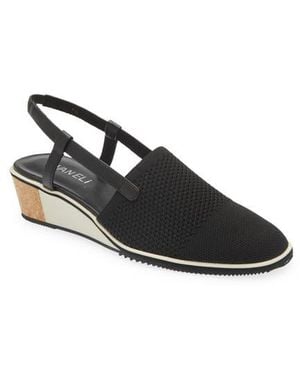 Vaneli Greer Slingback Wedge - Black