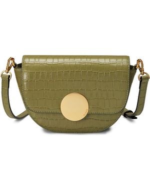 orYANY Lottie Croc Embossed Crossbody Bag - Green