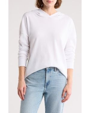 Go Couture Dolman Hoodie Sweatshirt - White