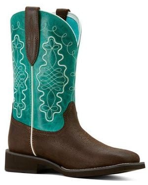 Ariat Callie Distressed Western Boot - Green