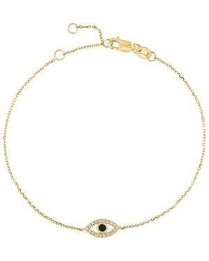 Effy Diamond & Onyx Pavè Eye Chain Necklace - Metallic