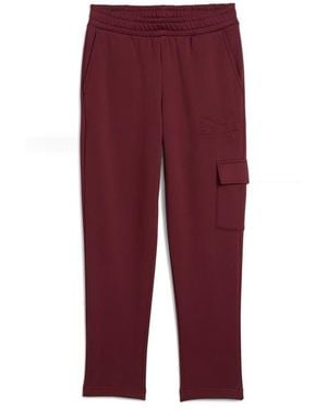 PUMA Essentials Embossed Cargo Pants - Red