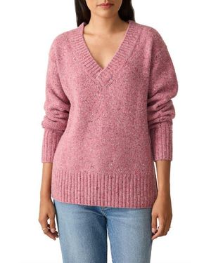 Faherty Driftwood Donegal Merino Wool Blend Sweater - Red