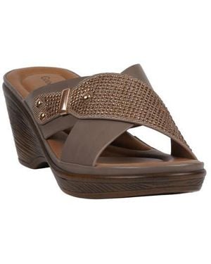 Gc Shoes Ash Comfort Wedge Sandal - Brown