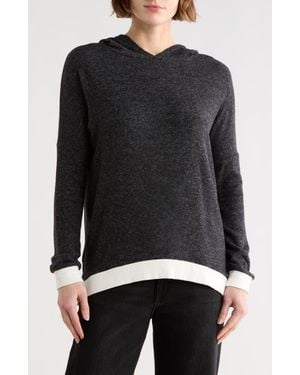 Go Couture High-Low Hoodie - Black