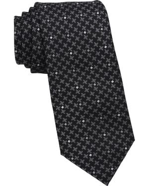 KARL LAGERFELD Dotted Houndstooth Tie - Black