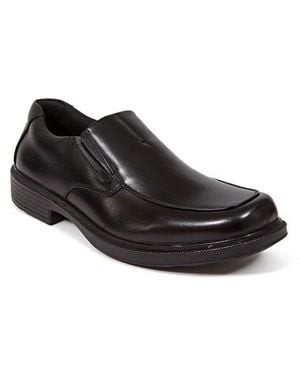 Deer Stags Coney Dress Casual Memory Foam Cushioned Comfort Slip-On Loafer - Black