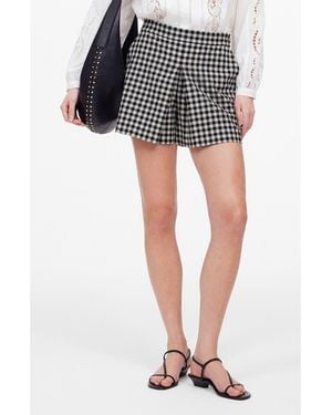 Madewell Gingham Miniskort - Black