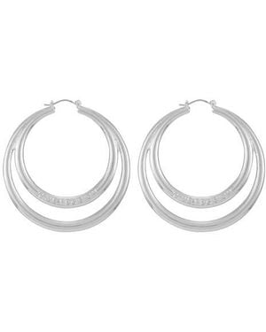 True Religion Double Hoop Earrings - Multicolor