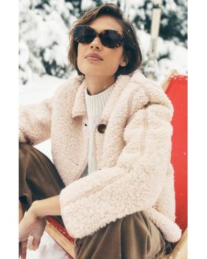 Boden High Pile Fleece Coat - Multicolor