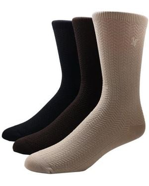 Hickey Freeman Hf Dress Sock 3Pk - Black