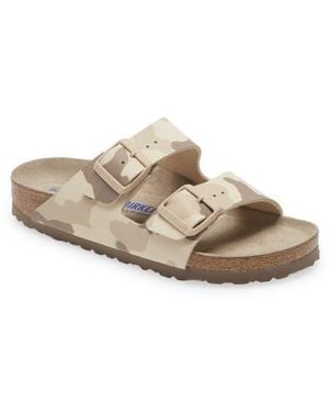 Birkenstock Arizona Camo Slide Sandal - Natural