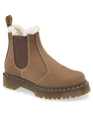 Dr. Martens 2976 Faux Shearling Lined Lug Sole Boot - Brown