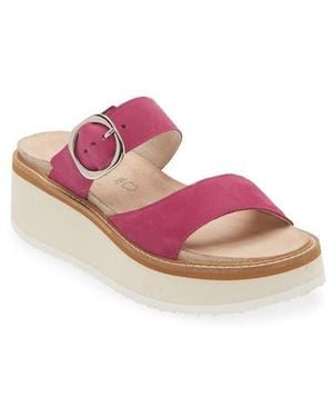 Naot Halvah Platform Wedge Sandal - Pink
