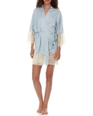 Flora Nikrooz Genevive Short Robe - Blue