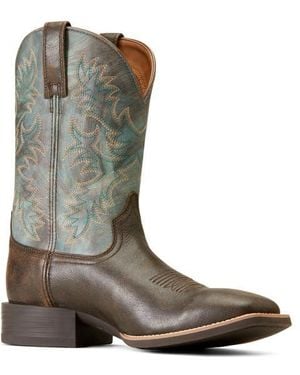 Ariat Sport Latigo Square Toe Roper Heel Boot - Brown