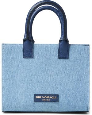 Bruno Magli Gia Top Handle Tote Bag - Blue