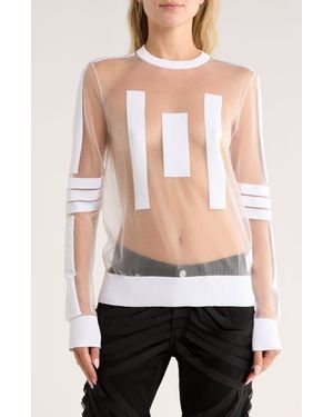 Helmut Lang Astro Sheer Mesh Sweater - Black