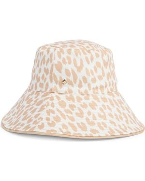 Kate Spade Modern Leopard Print Bucket Hat - Natural