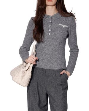 Walter Baker Barry Polo Sweater - Gray