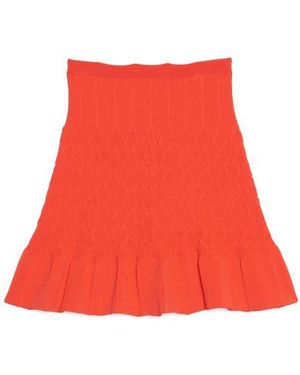 Sandro Gregoria Knit Miniskirt - Red