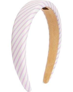 Tasha Stripe Headband - White