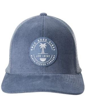 Black Clover Good Vibes 1 Corduroy Baseball Cap - Blue