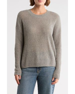 Madewell Ribbed Crewneck Sweater - Gray