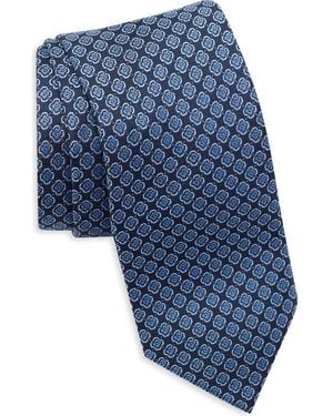 Tommy Hilfiger Simone Geometric Tie - Blue