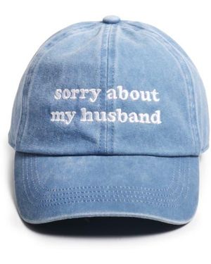 David & Young Sorry About My Husband Baseball Cap - Blue
