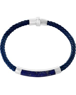 Effy Sterling Lapis Leather Bracelet - Blue
