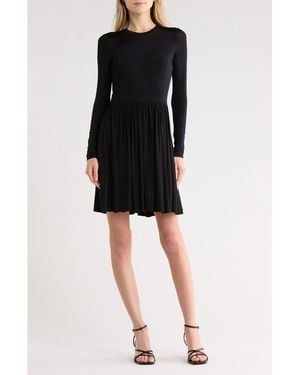 Ulla Johnson Bendetta Floral Print Long Sleeve Minidress - Black