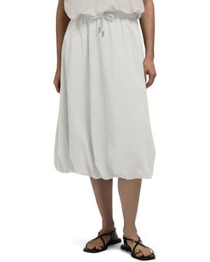 HUNTER Bubble Hem Midi Skirt - Gray