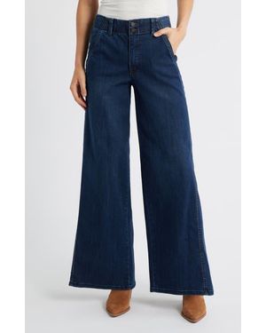 Wit & Wisdom Skyrise Wide Leg Jeans - Blue